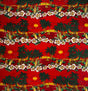Island Sunset Peachskin Polyester Fabric - Red, Green, Blue, Teal, 45" Width (1 Yard)