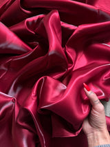Liquid Bridal Satin Burgundy