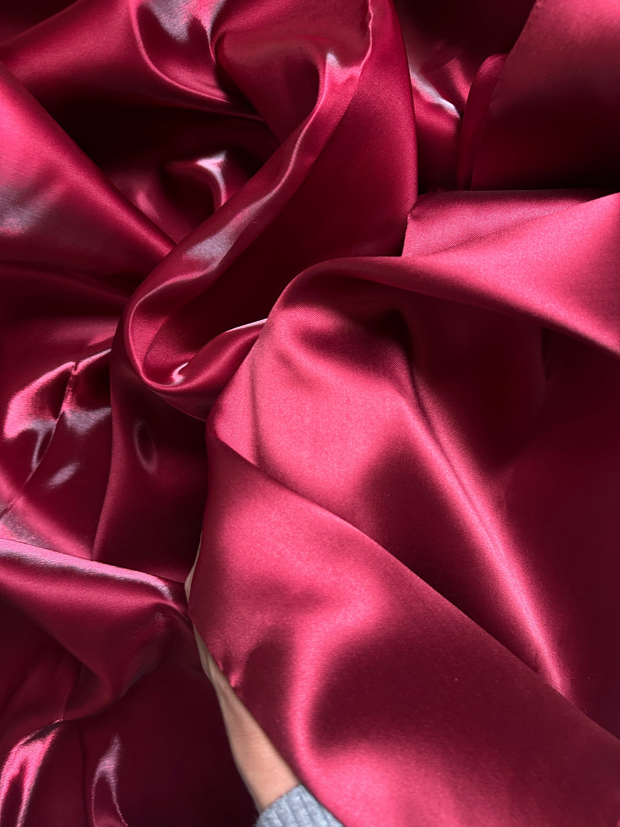 Liquid Bridal Satin Burgundy