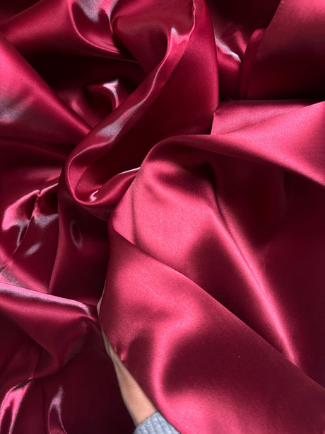Liquid Bridal Satin Burgundy