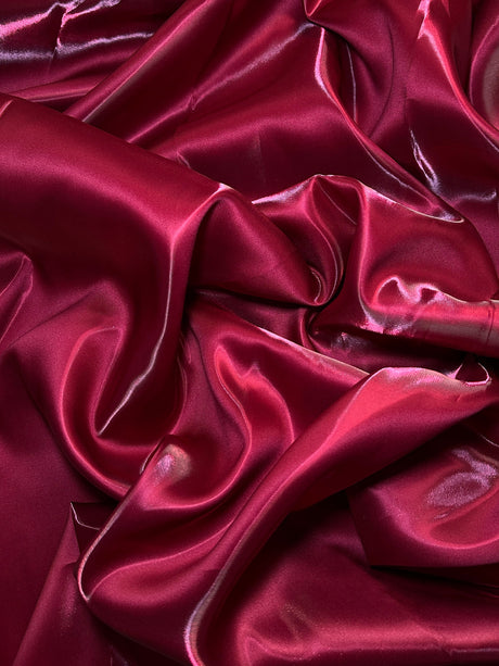 Liquid Bridal Satin Burgundy