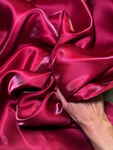 Liquid Bridal Satin Burgundy