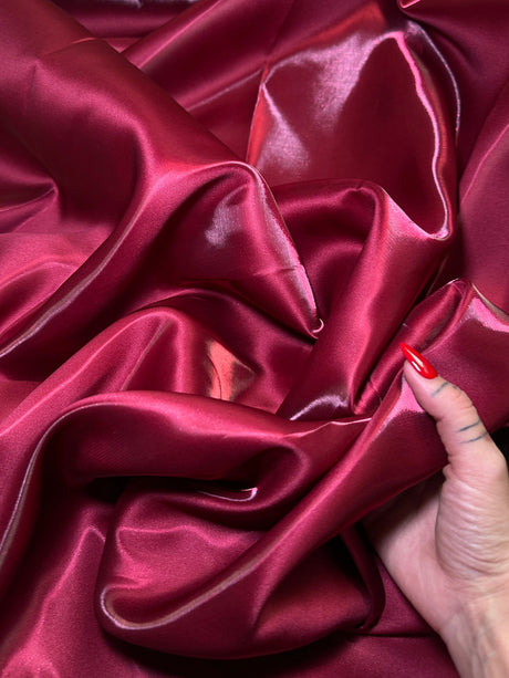 Liquid Bridal Satin Burgundy