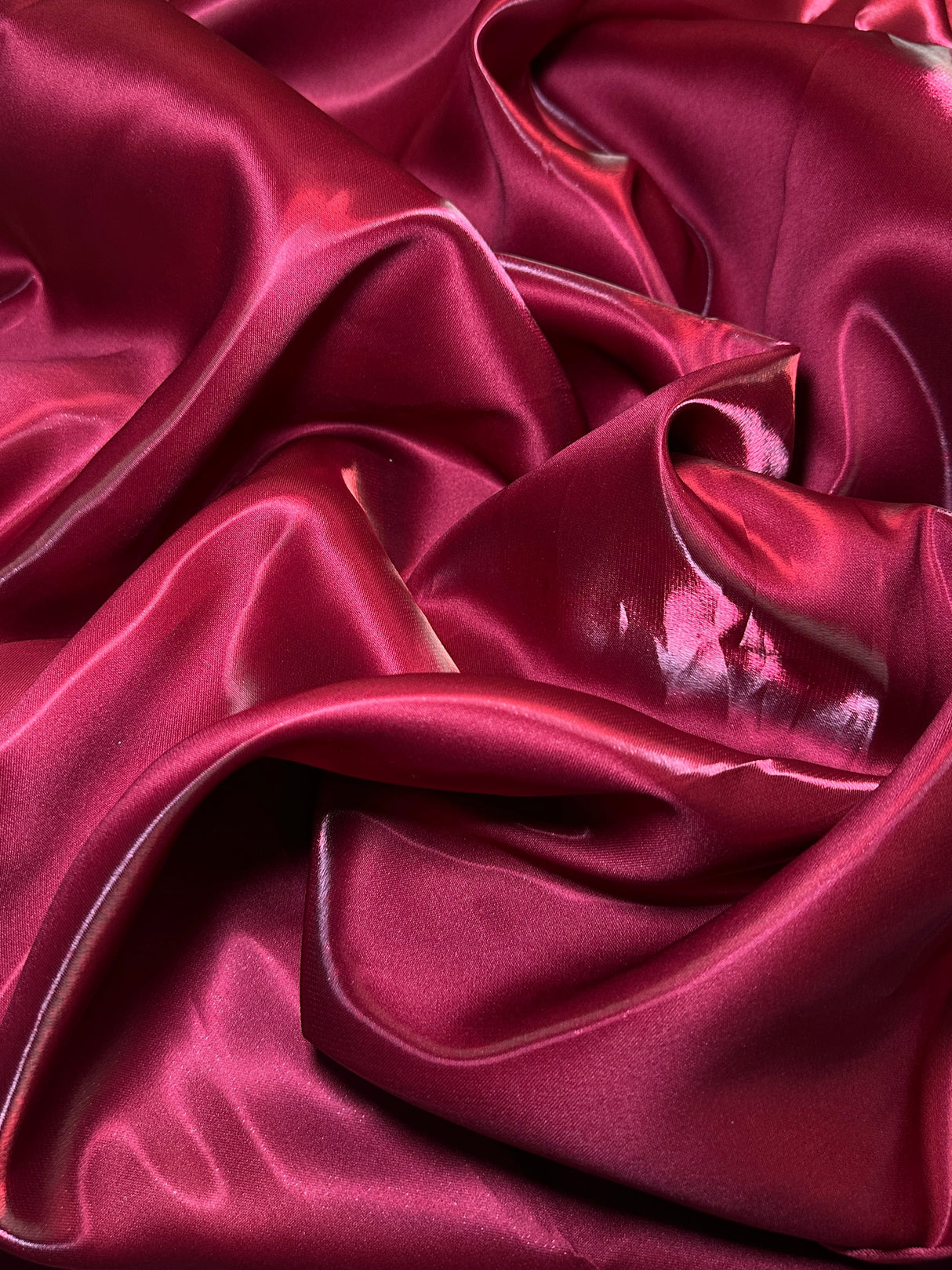 Liquid Bridal Satin Burgundy