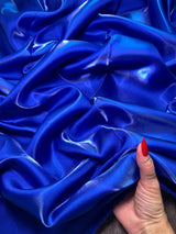 Royal Blue Liquid Bridal Satin