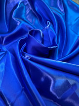 Royal Blue Liquid Bridal Satin