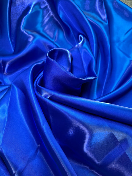 Royal Blue Liquid Bridal Satin