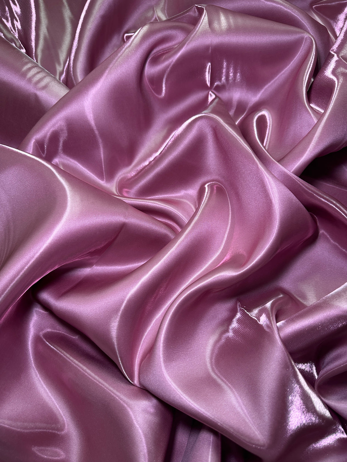 Liquid Bridal Satin Mauve Pink