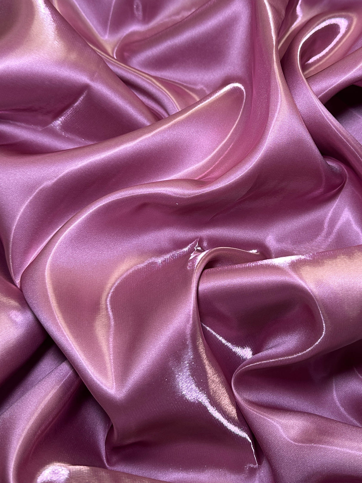 Liquid Bridal Satin Mauve Pink