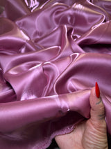 Liquid Bridal Satin Mauve Pink