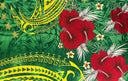 Polyester Sarong Fiji Hibiscus Cluster