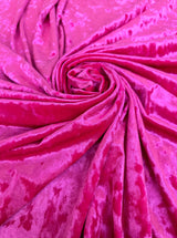 Fuchsia Stretch Crushed Velvet