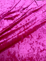 Fuchsia Stretch Crushed Velvet