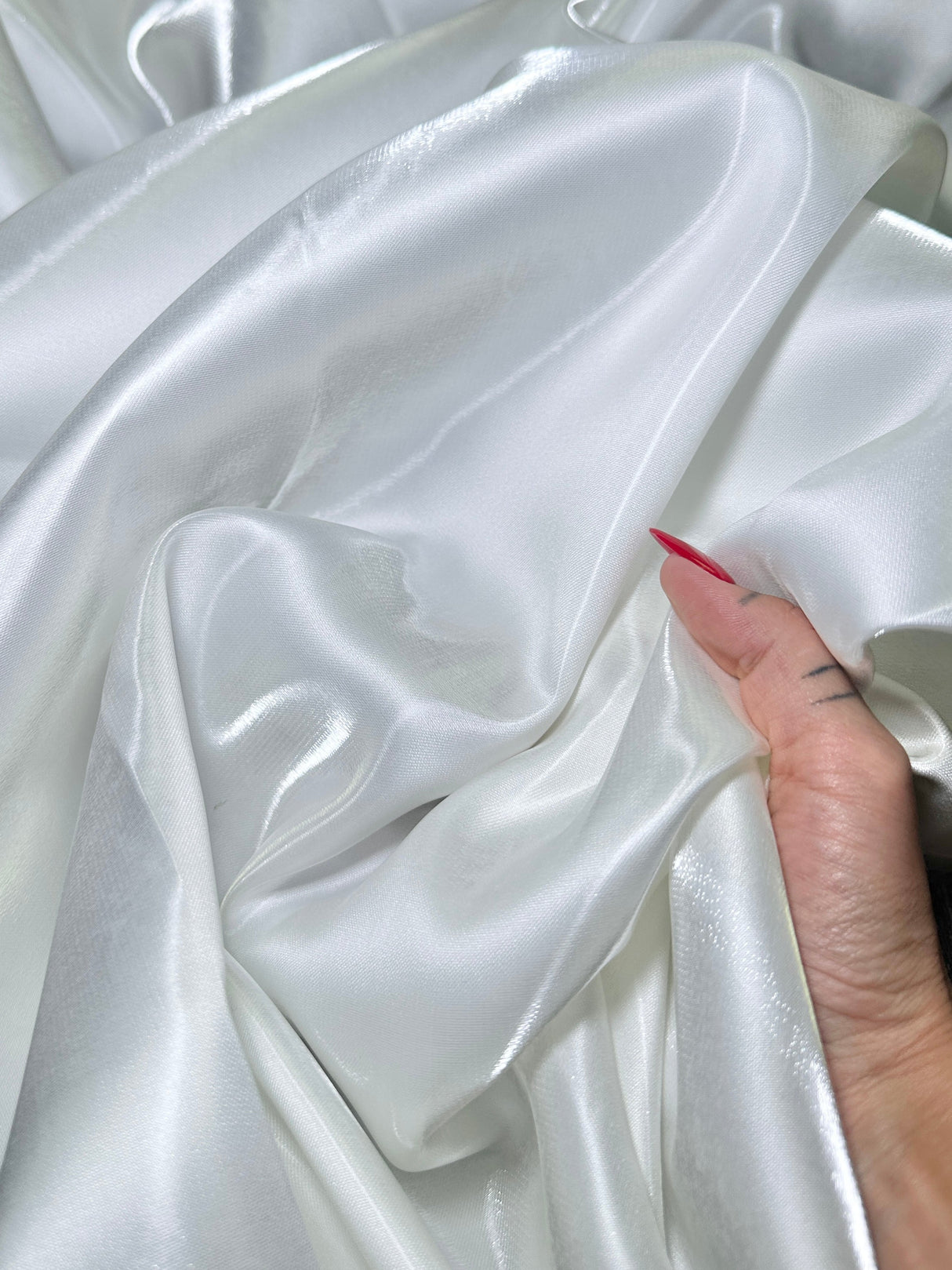Liquid Bridal Satin Ivory