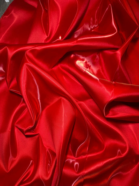 Red Liquid Bridal Satin
