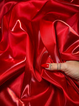 Red Liquid Bridal Satin