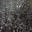 Polyester Sequin Velvet Fabric Black Gold 60"