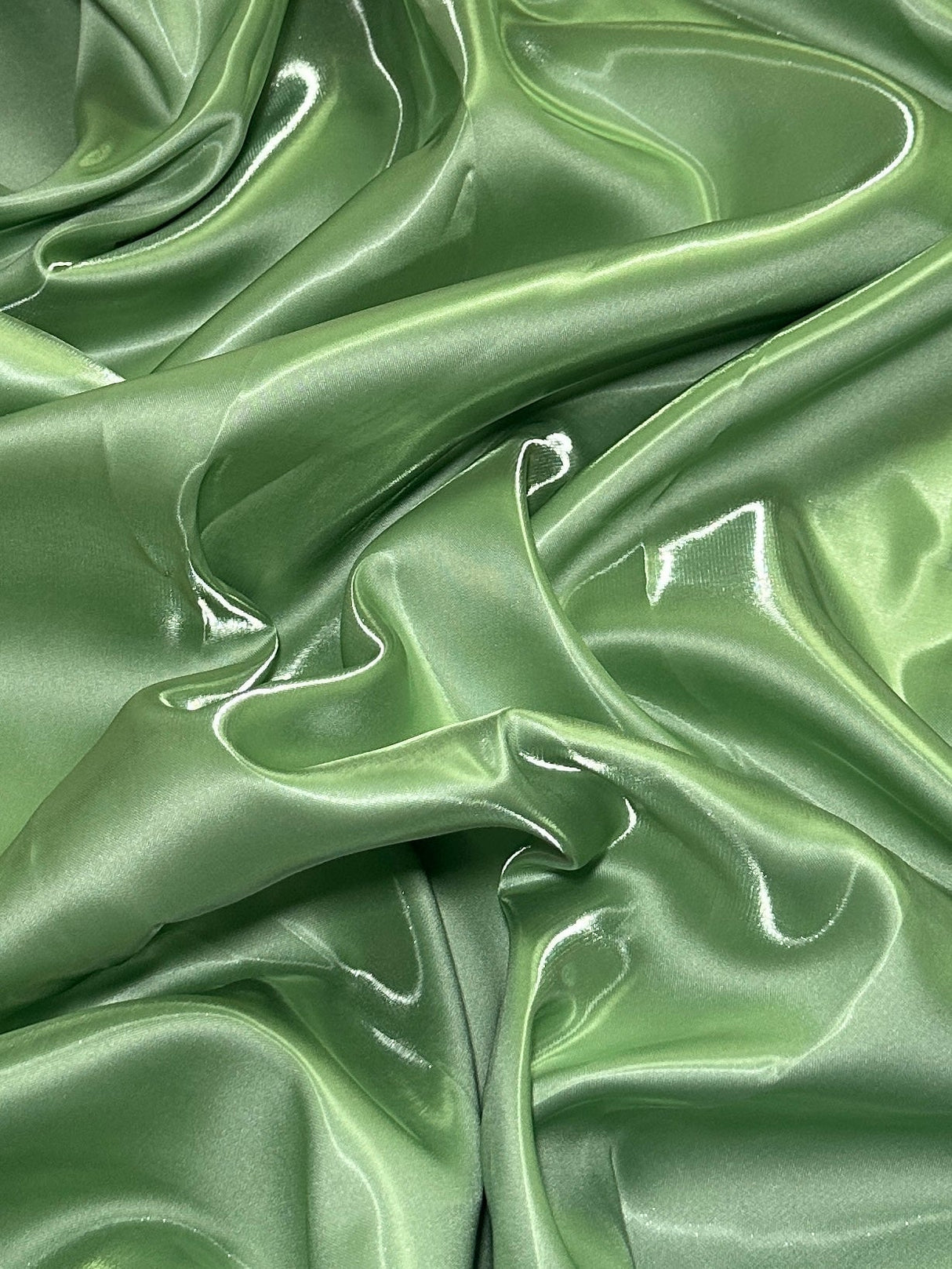 Liquid Bridal Satin Sage Green