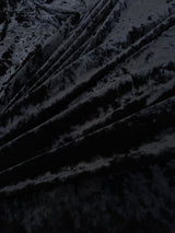Black Stretch Crushed Velvet
