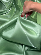 Liquid Bridal Satin Sage Green