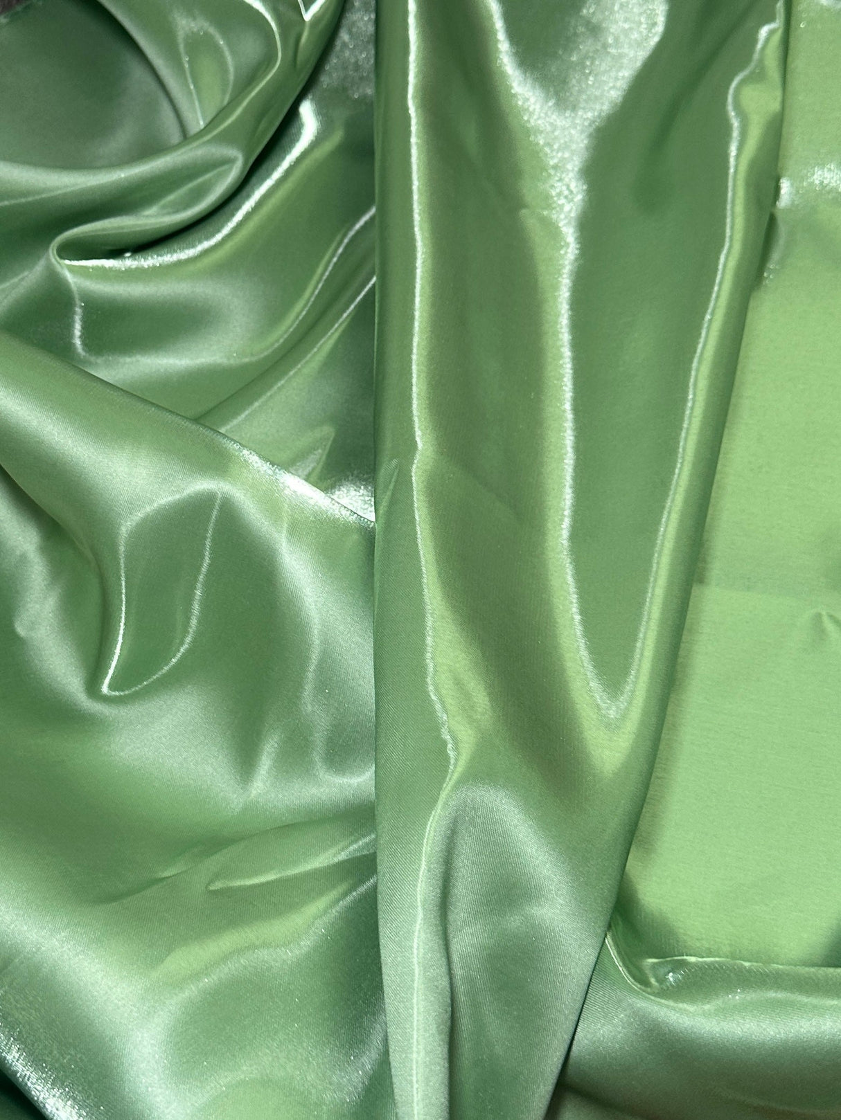 Liquid Bridal Satin Sage Green