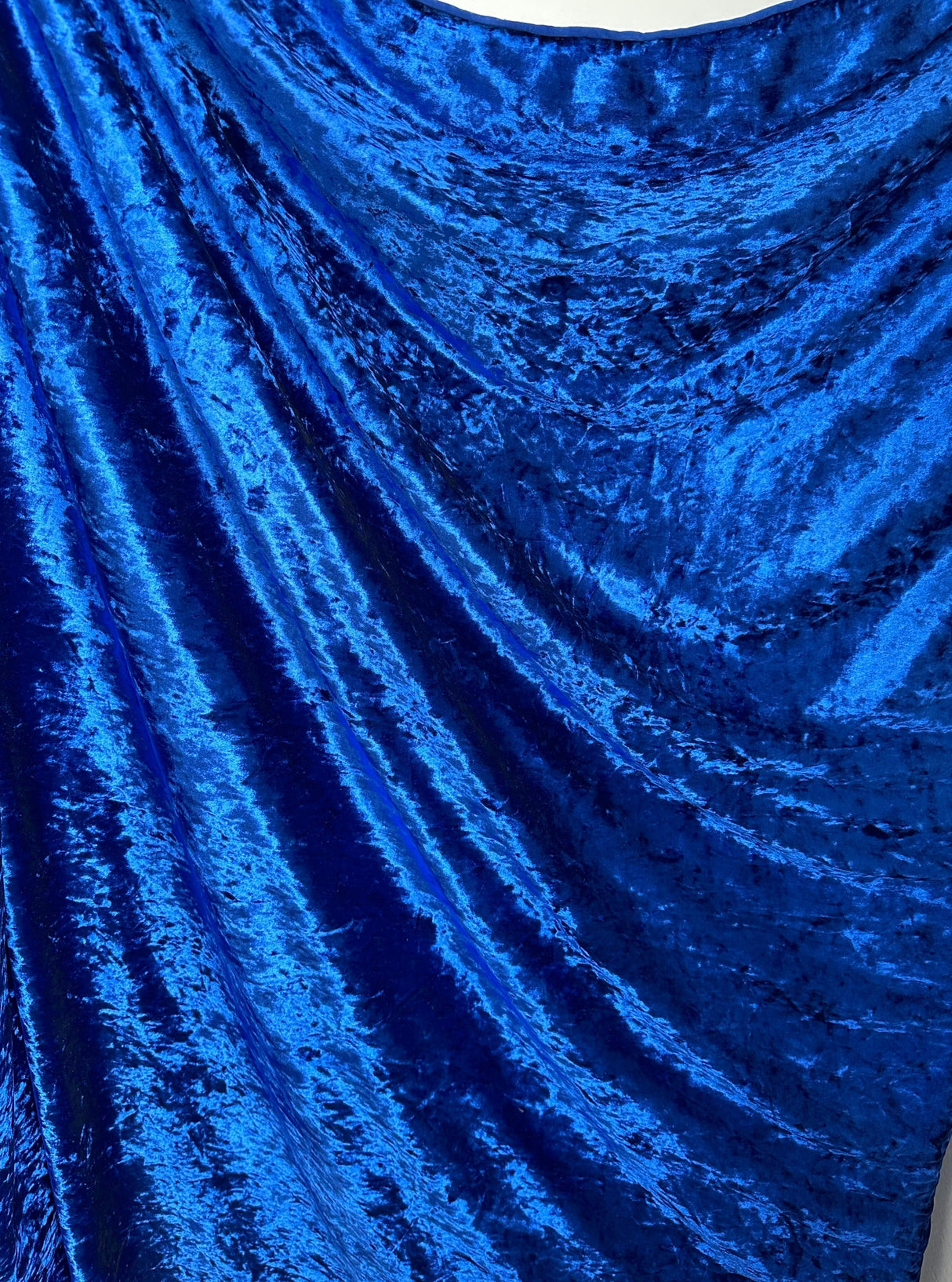 Stretch Crushed Velvet Royal Blue