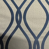 Polyester Damask Brocade Fabric 2-Sided Wave Print 60"