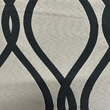 Polyester Damask Brocade Fabric 2-Sided Wave Print 60"
