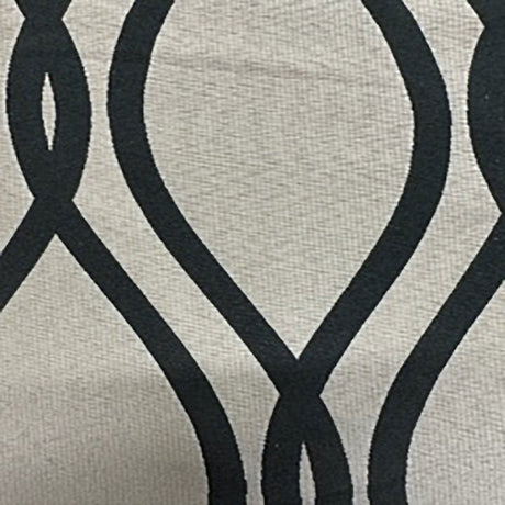 Polyester Damask Brocade Fabric 2-Sided Wave Print 60"