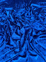 Stretch Crushed Velvet Royal Blue