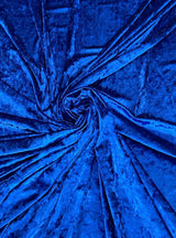 Stretch Crushed Velvet Royal Blue