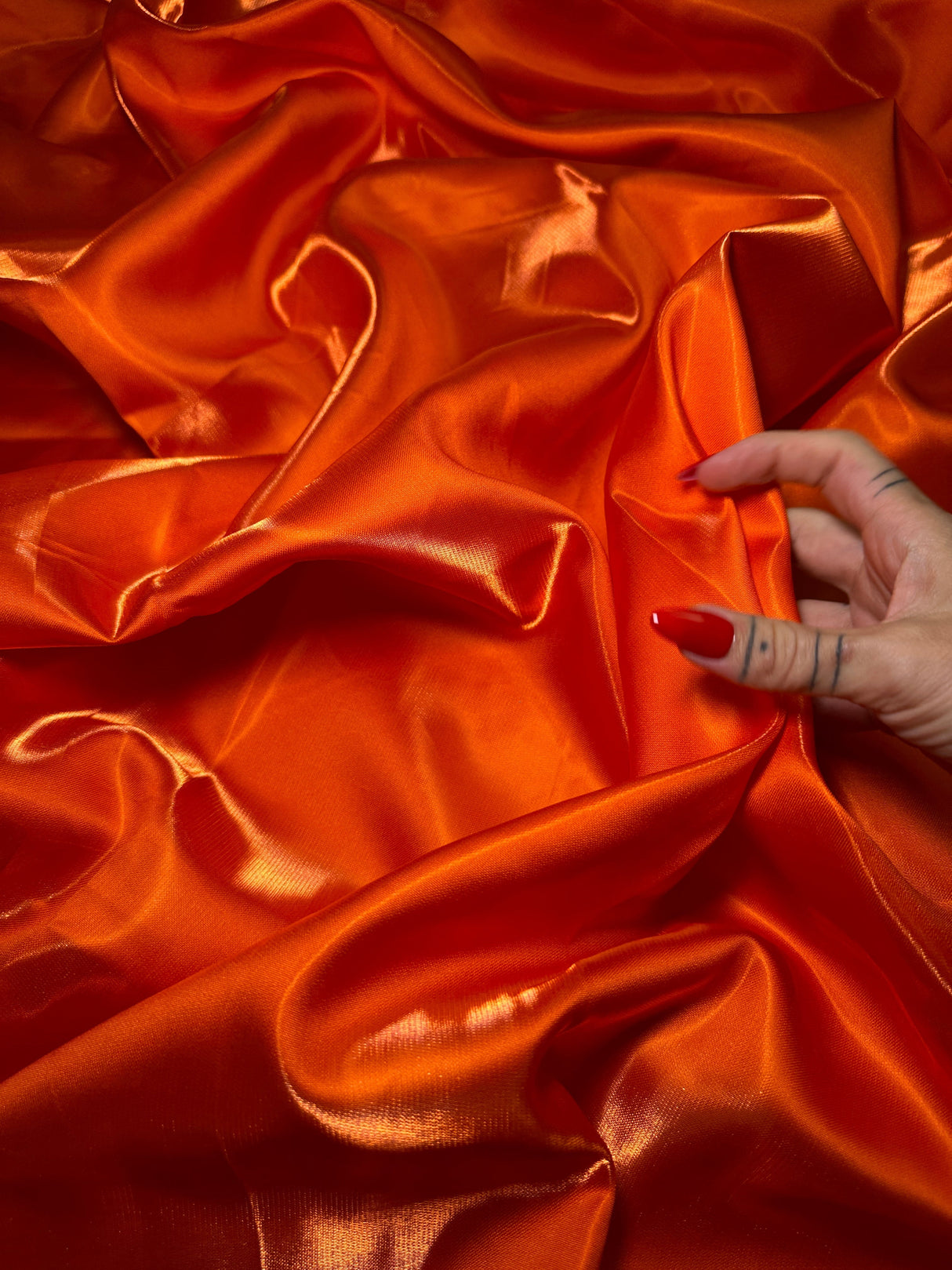 Liquid Bridal Satin Orange