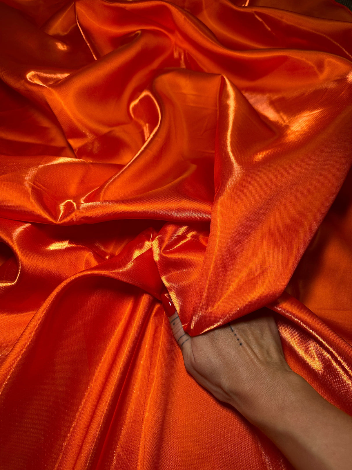 Liquid Bridal Satin Orange