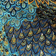 Polyester Spandex Paisley Peacock Fabric 60"