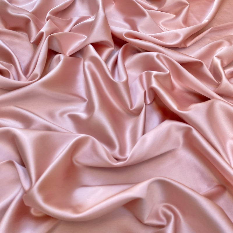 Blush Stretch Crepe Back Satin