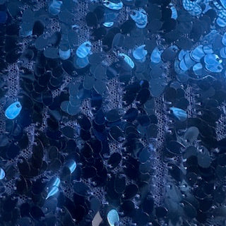 Sequin Mesh Fabric Royal 52" Width