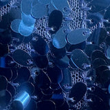 Sequin Mesh Fabric Royal 52" Width