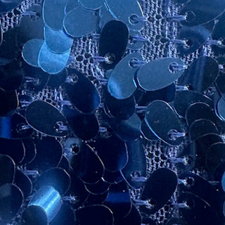 Sequin Mesh Fabric Royal 52" Width