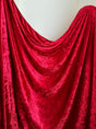Stretch Crushed Velvet Red