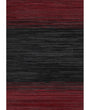 Patchwork PCH211 Red 100 Percent Hairon Leather Fabric - Red, Geometric Pattern, Ombre Effect (1 Piece)