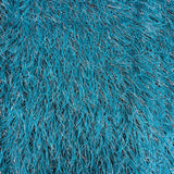 Metallic Faux Fur Tinsel Ostrich Feather Polyester Fabric - Metallic Faux Ostrich Feather, 54" Width (1 Yard)