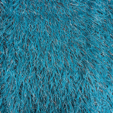 Metallic Faux Fur Tinsel Ostrich Feather Polyester Fabric - Metallic Faux Ostrich Feather, 54" Width (1 Yard)