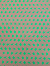 1 Yard Star Print Spandex Fabric Four Way Stretch for Costumes and Activewear 58"/60" Width