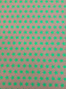 Star Print Spandex Fabric - Blue With Pink Stars, 58"/60" Width (1 Yard)