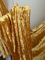 Stretch Crushed Velvet Gold