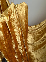Stretch Crushed Velvet Gold