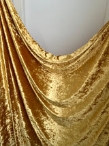 Stretch Crushed Velvet Gold