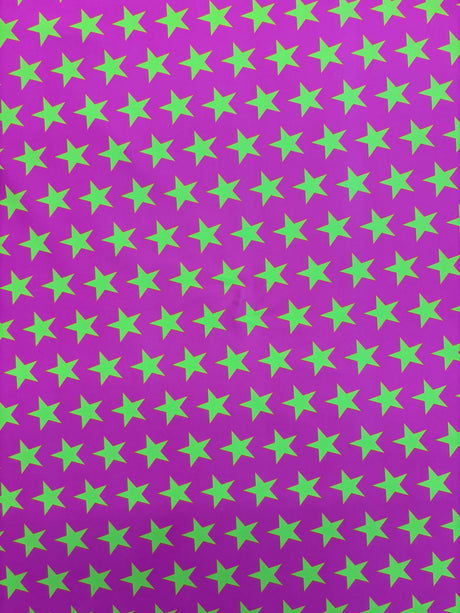 1 Yard Star Print Spandex Fabric Four Way Stretch for Costumes and Activewear 58"/60" Width