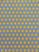 Star Print Spandex Fabric - Blue With Pink Stars, 58"/60" Width (1 Yard)