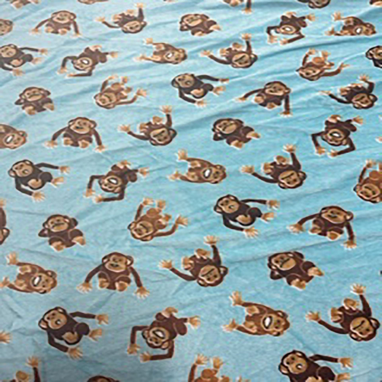 Polyester Minky Fabric Cuddle With Little Fluffy Pile 60" Mint Brown